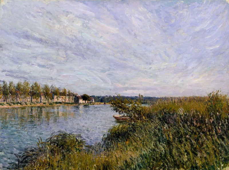 Uitzicht op Saint-Mammès - Alfred Sisley