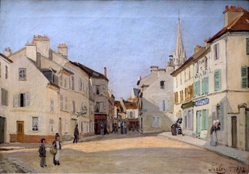 Rue de la Chaussée in Argenteuil - Alfred Sisley