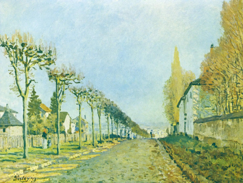 De Weg van de Machine, Louveciennes - Alfred Sisley