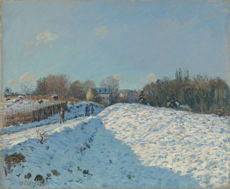 Sneeuweffect in Louveciennes - Alfred Sisley