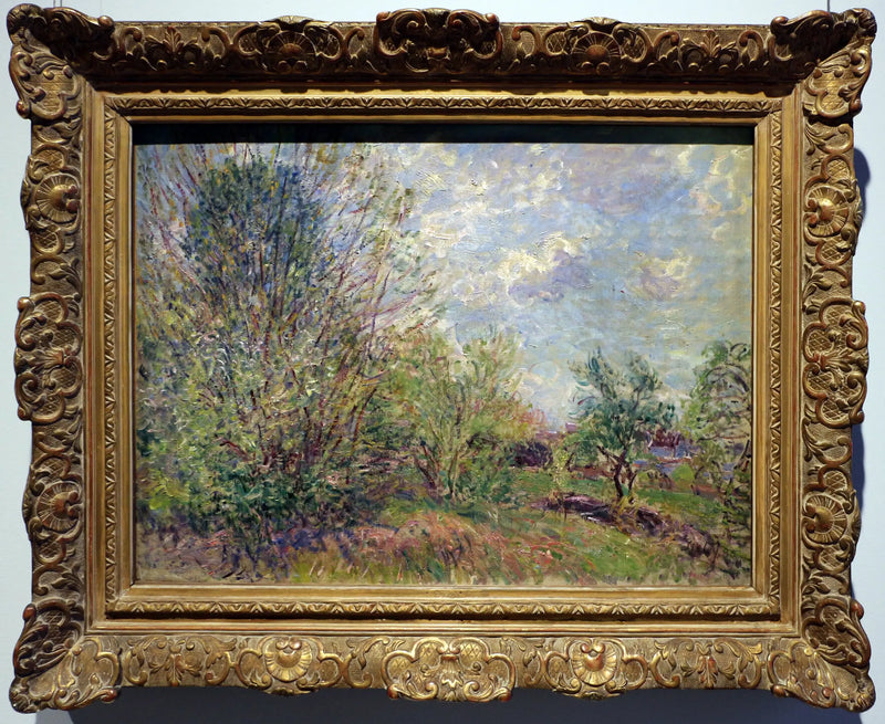 Aan de rand van het bos / Landschap. Lente - Alfred Sisley