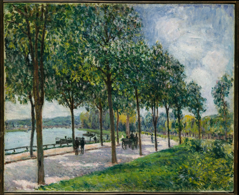 Laan van de Kastanjebomen - Alfred Sisley