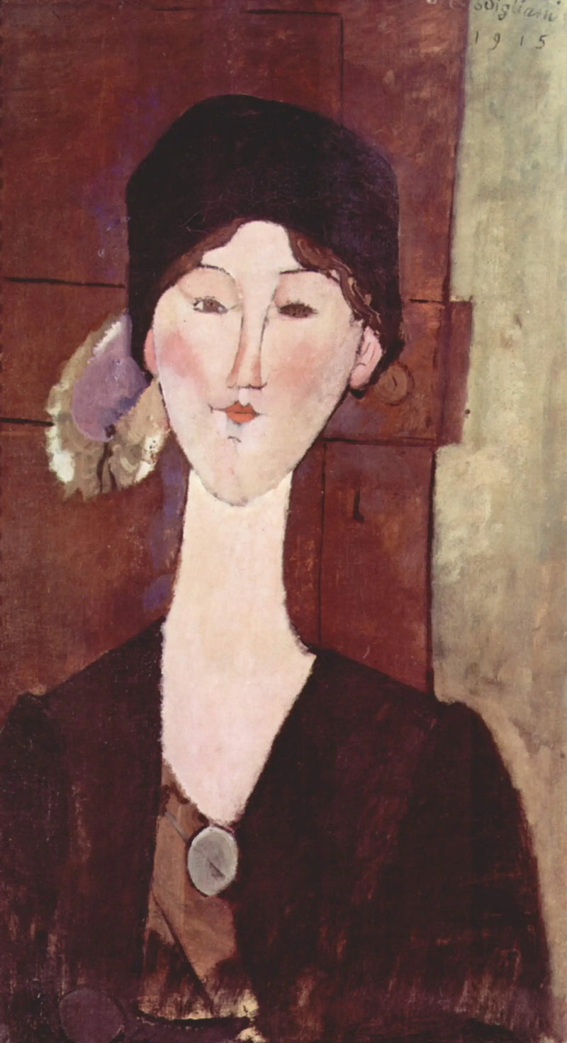 Beatrice Hastings voor een deur - Amedeo Modigliani