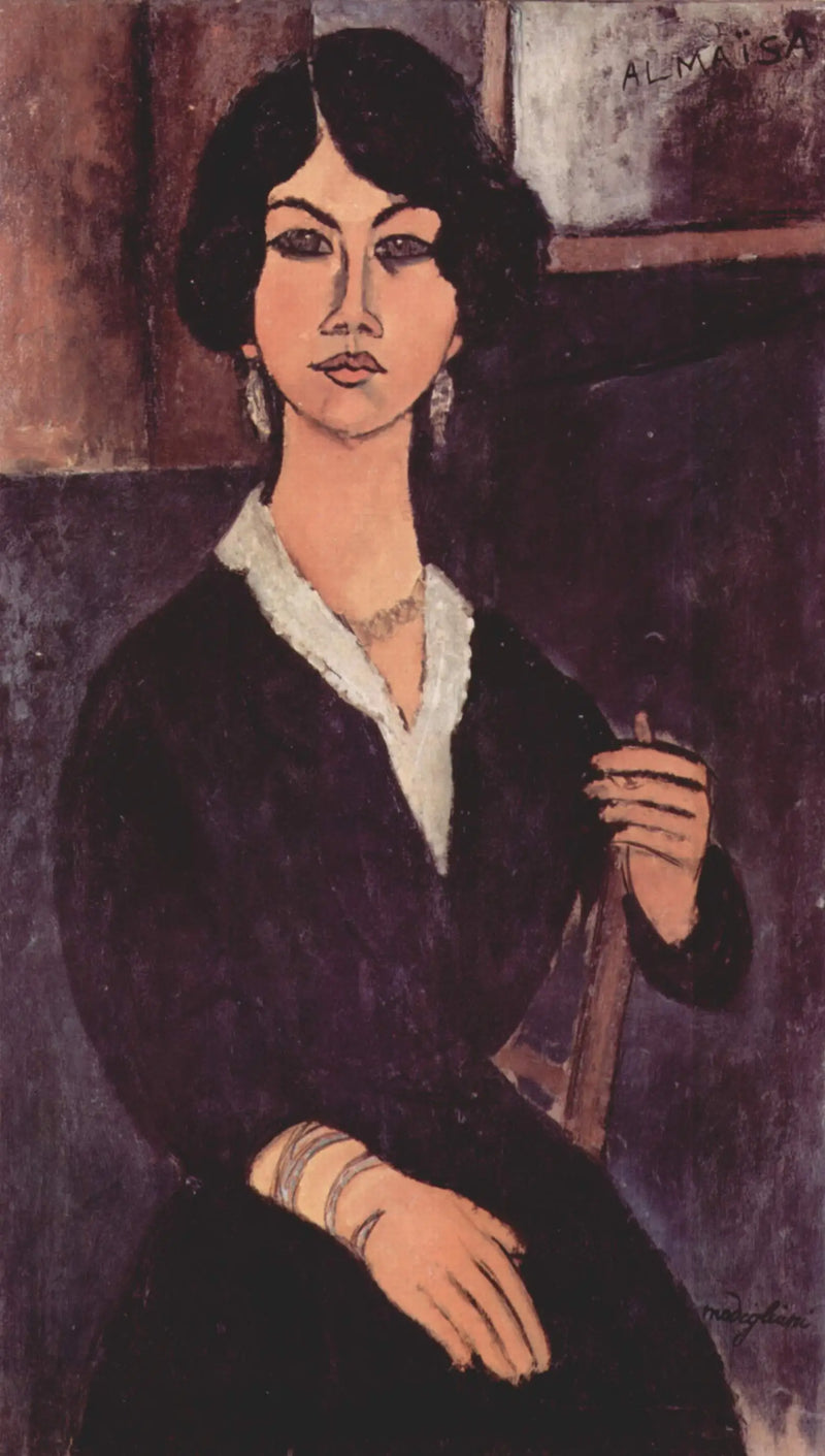 Almaiisa zittend - Amedeo Modigliani