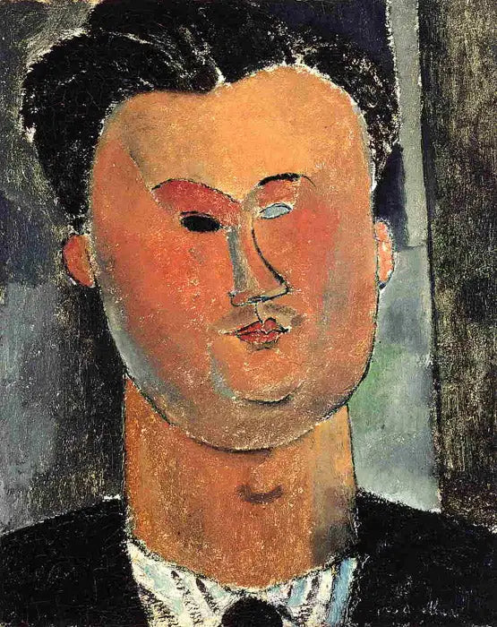 Portret van Pierre Reverdy - Amedeo Modigliani