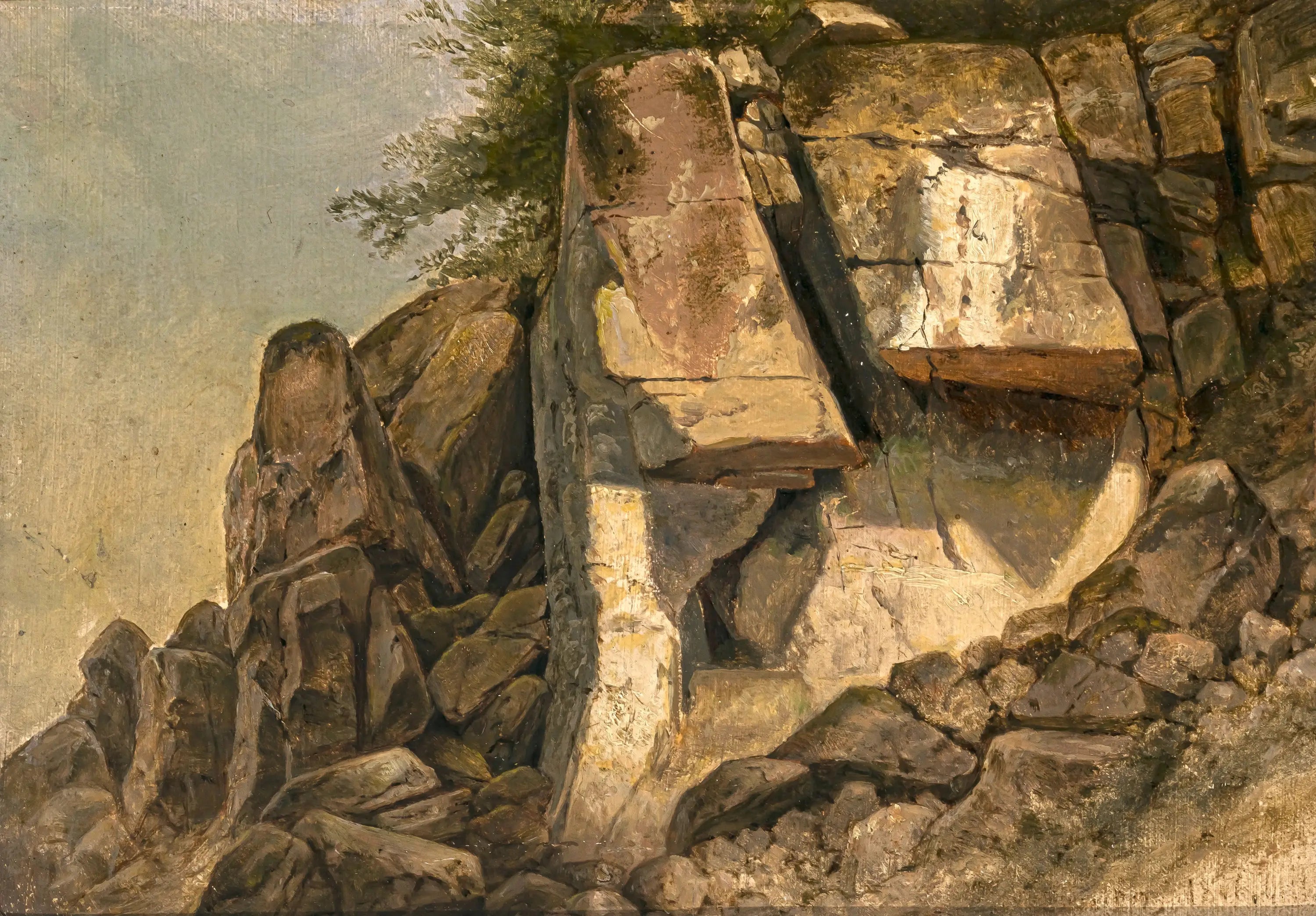 Étude des roches - Arnold Böcklin - Alpha Reproduction