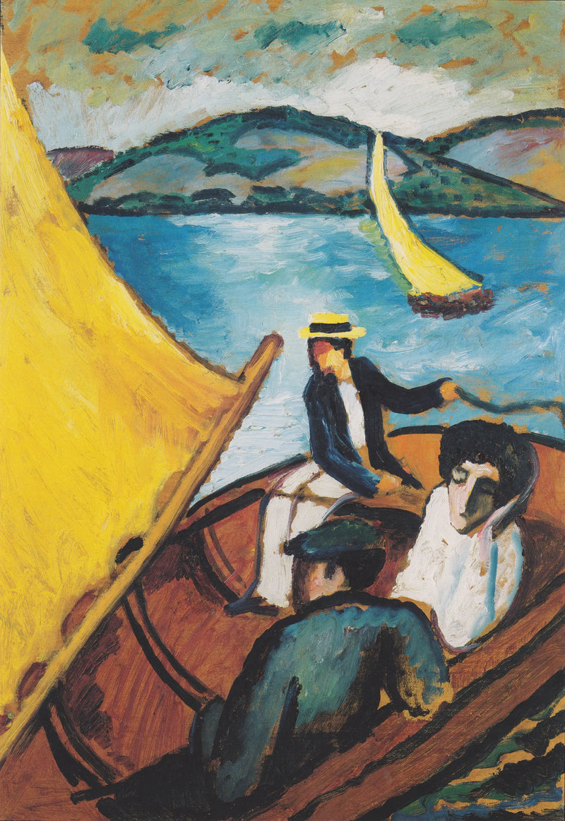 Zeilboot op de Tegernsee - August Macke