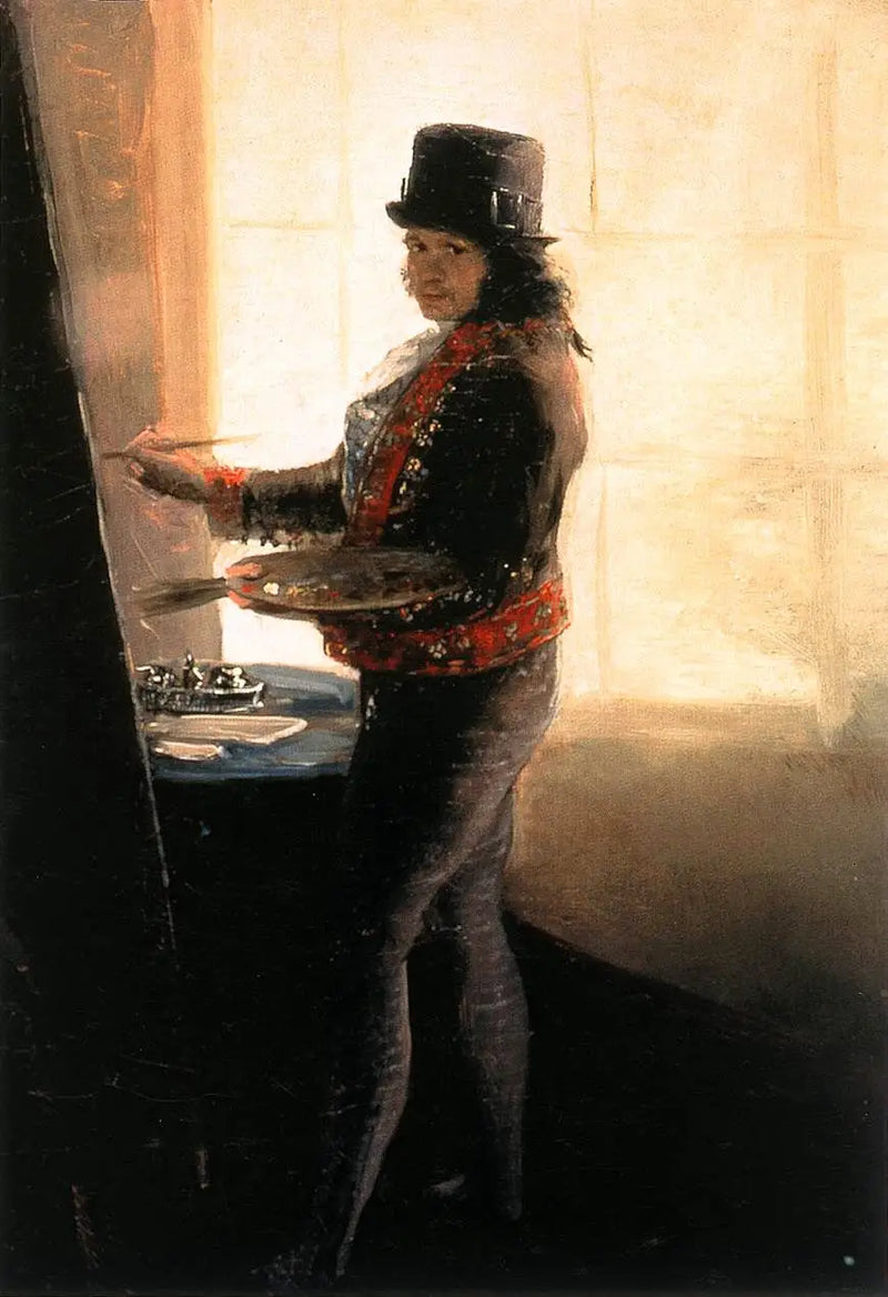 Zelfportret in het atelier - Francisco de Goya