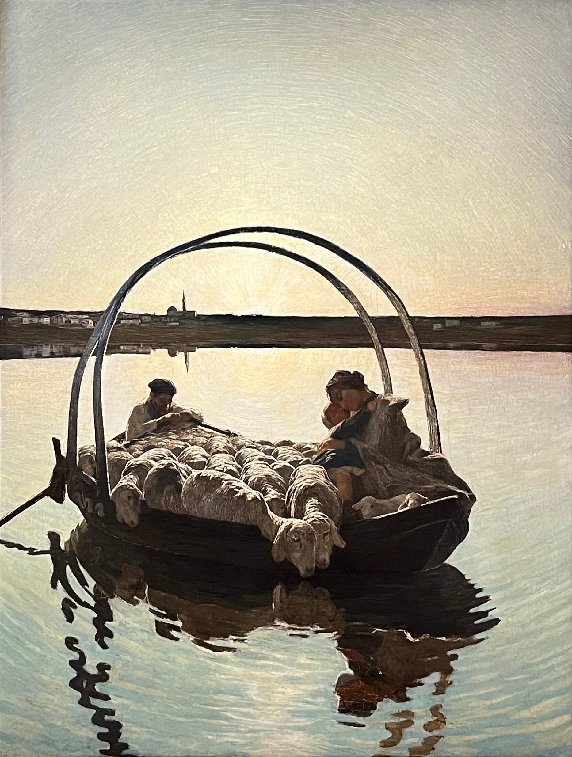 Ave Maria à la traversée, Giovanni Segantini, 1886, Huile sur toile