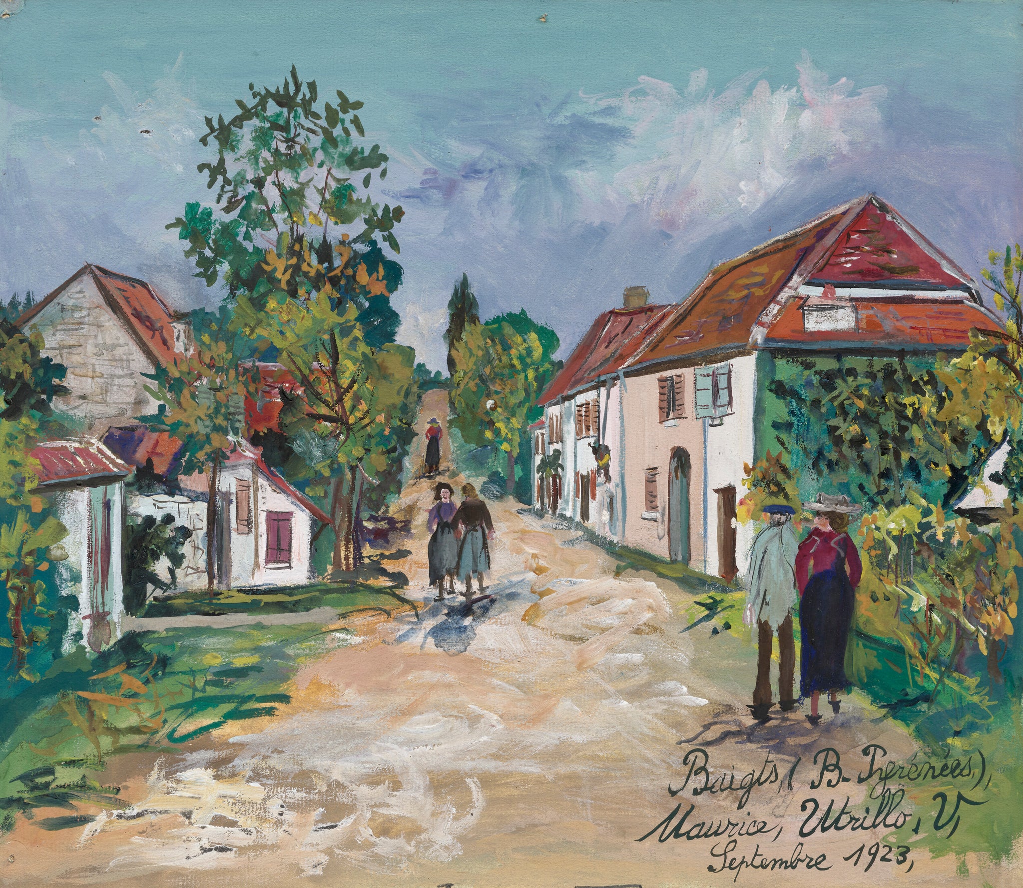 Baigts dans les Pyrenées - Maurice Utrillo