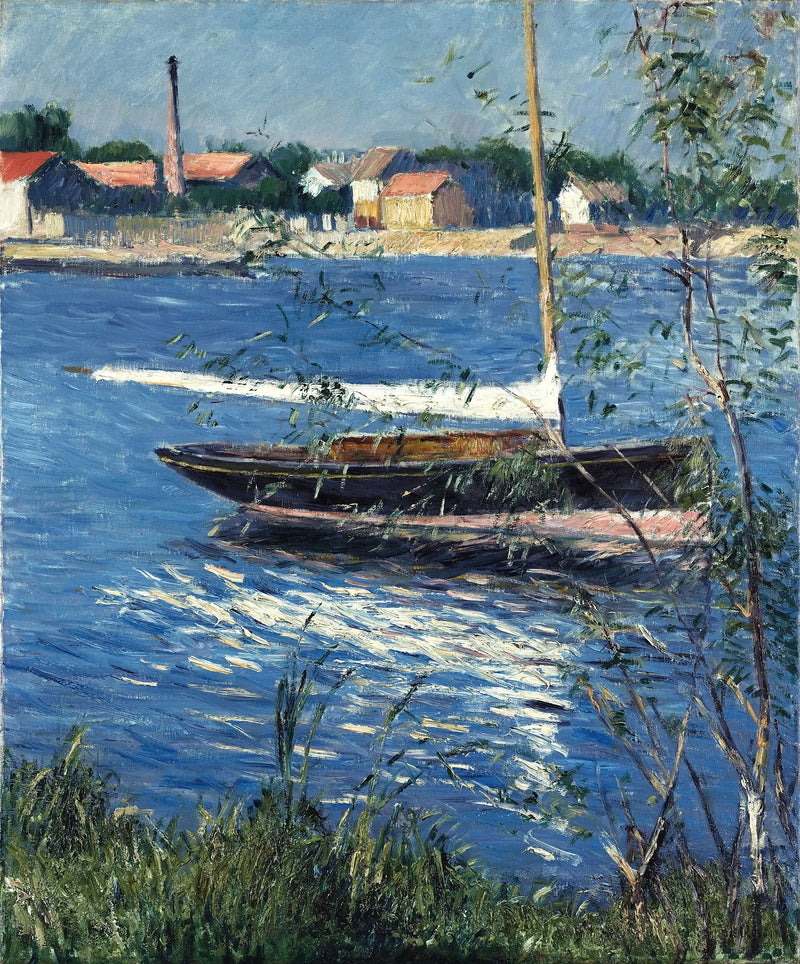 Boot in de haven op de Seine bij Argenteuil - Gustave Caillebotte