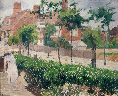 Reproduction du tableau « Bath Road, Londres, (croquis) - Camille Pissarro » par Alpha Reproduction en peinture à l’huile