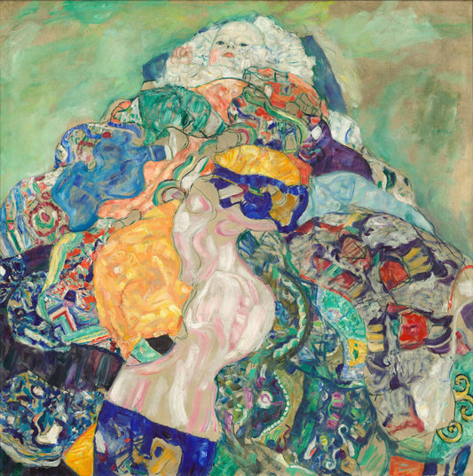 👶🎨 Baby in de Wieg – Gustav Klimt (1917–1918)