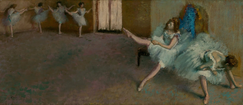 Voor de ballet - Edgar Degas