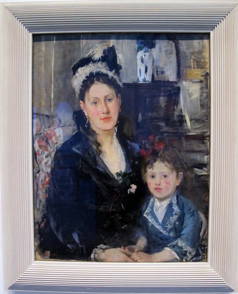 Portret van Mevrouw Boursier en haar dochter - Berthe Morisot