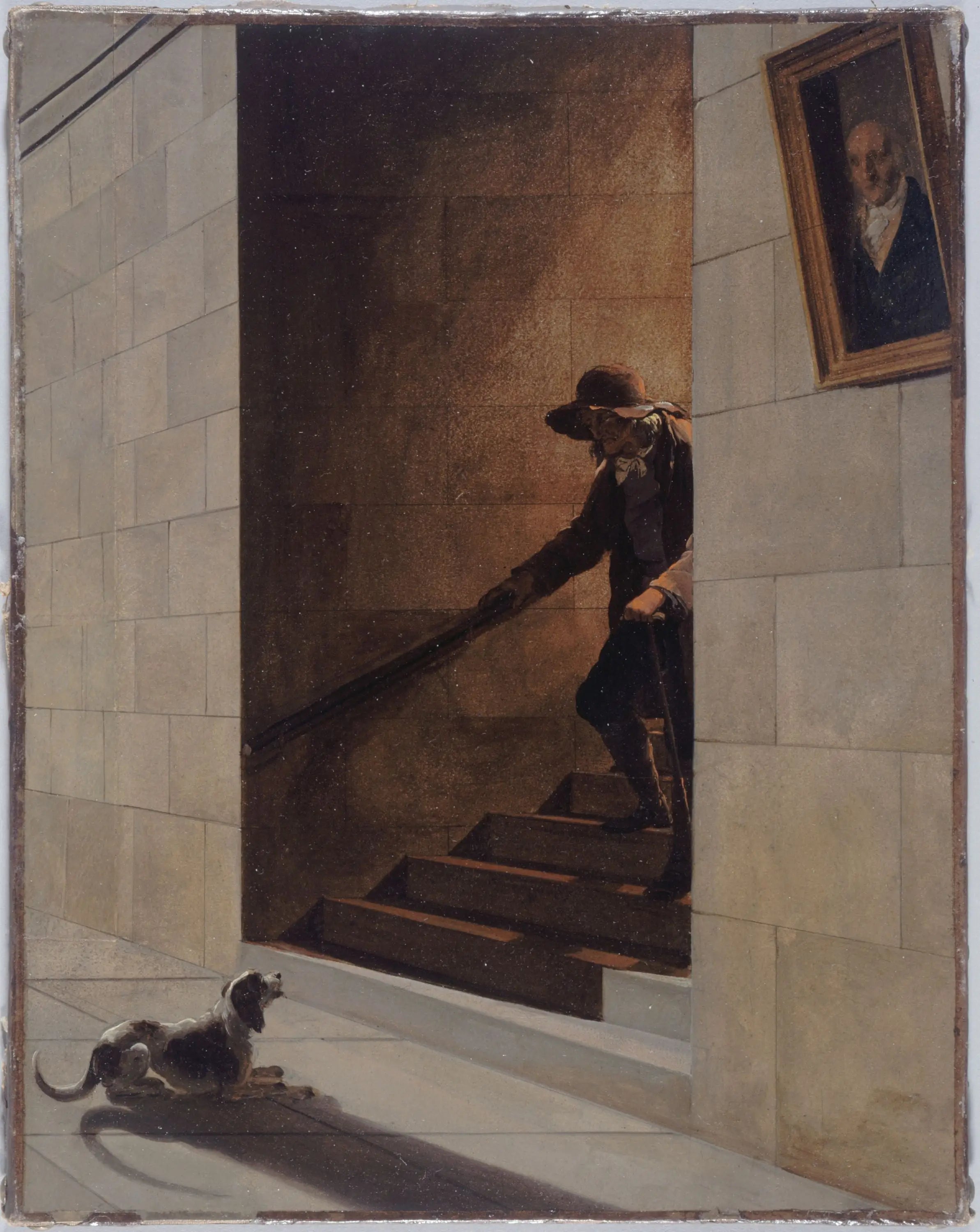 La Descente de l’escalier - Louis-Léopold Boilly - Alpha Reproduction