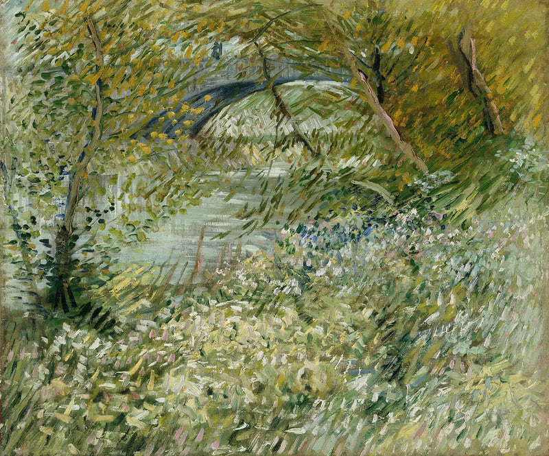 Oever van de rivier in de lente - Vincent van Gogh
