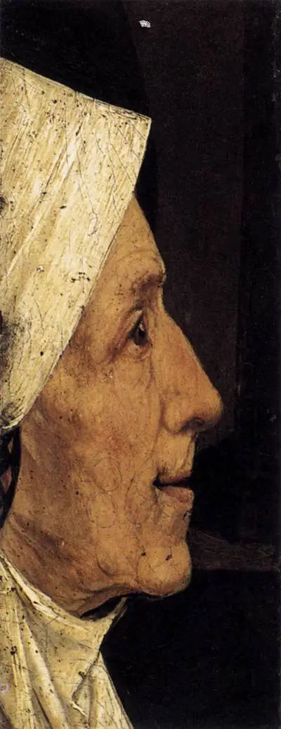 Hoofd van een oude vrouw - Hieronymus Bosch