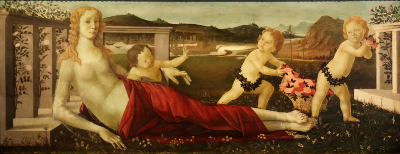 Venus en drie putti - Sandro Botticelli