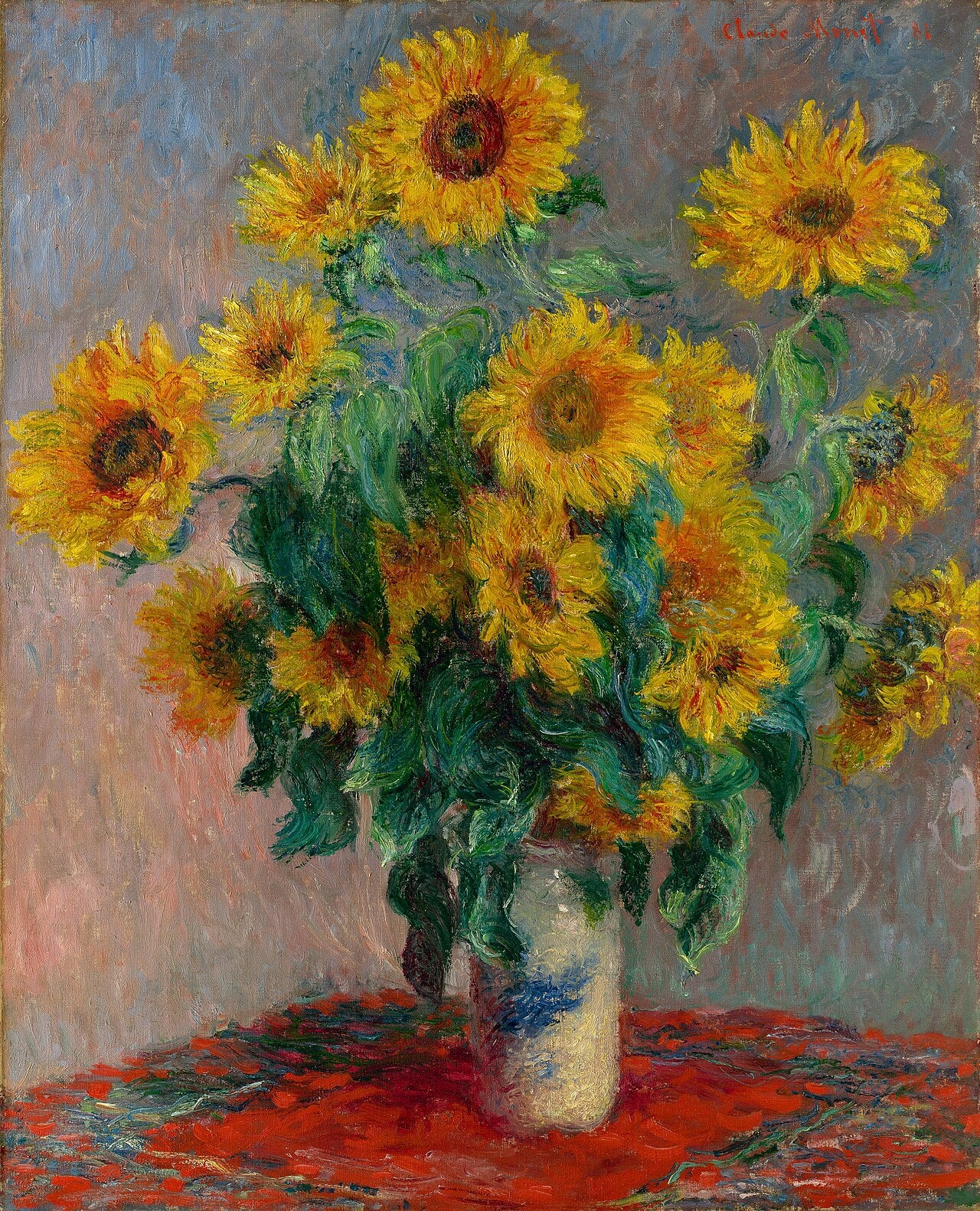 Boeket Zonnebloemen – Claude Monet, rond 1881