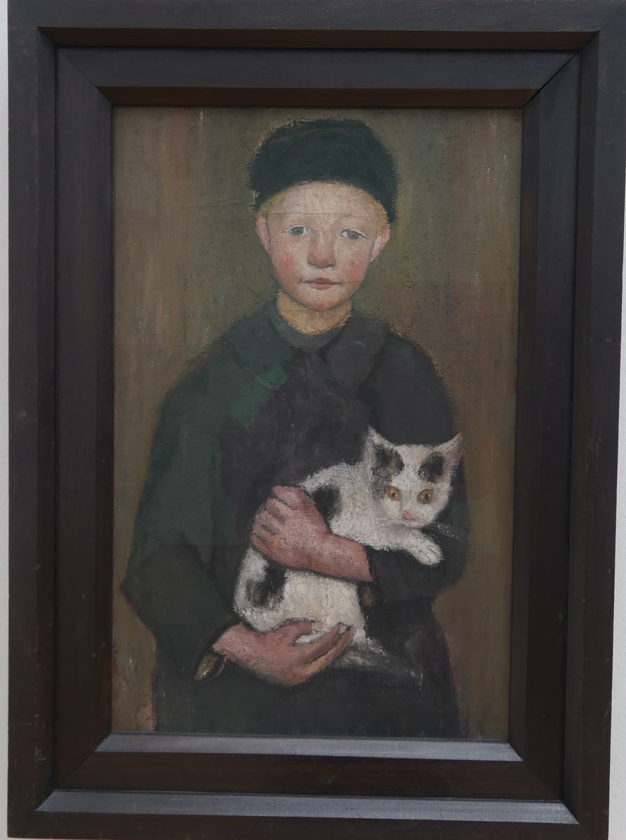 Boy with Cat (1903) - Paula Modersohn-Becker