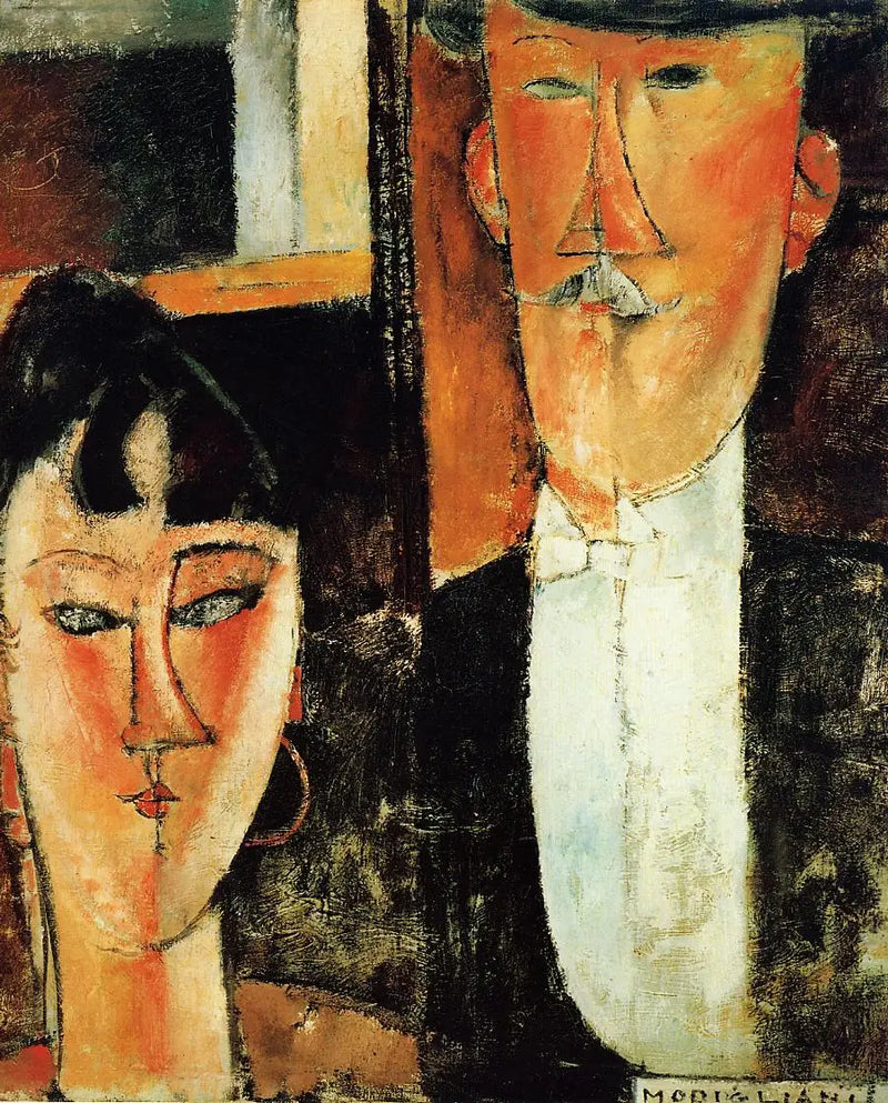 De Bruid en Bruidegom - Amedeo Modigliani