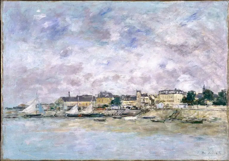 Reproduction du tableau « Trouville, le Port - Eugène Boudin » par Alpha Reproduction en peinture à l’huile