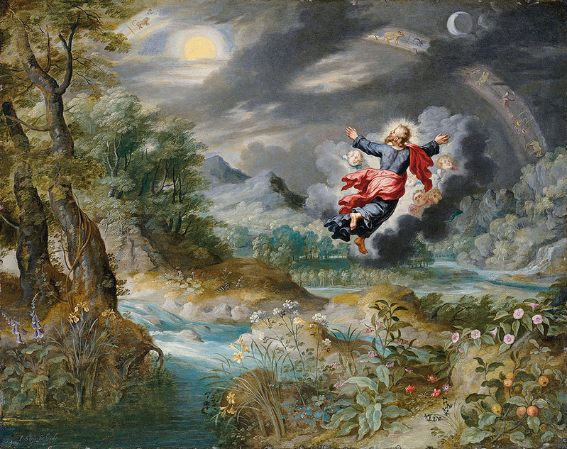Dieu créant le Soleil, la Lune et les étoiles - Jan Brueghel le Jeune