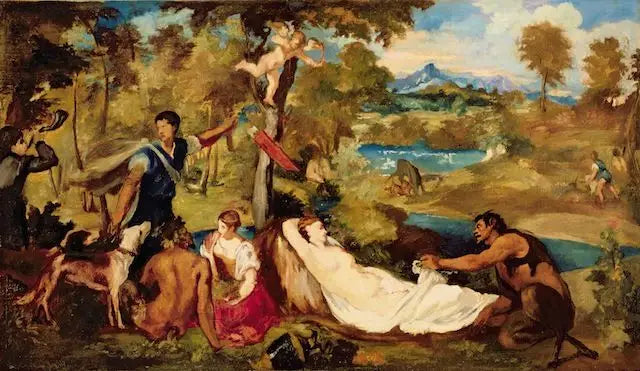 Jupiter en Antiope - Édouard Manet
