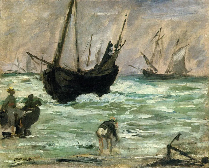 Aankomende boten - Édouard Manet