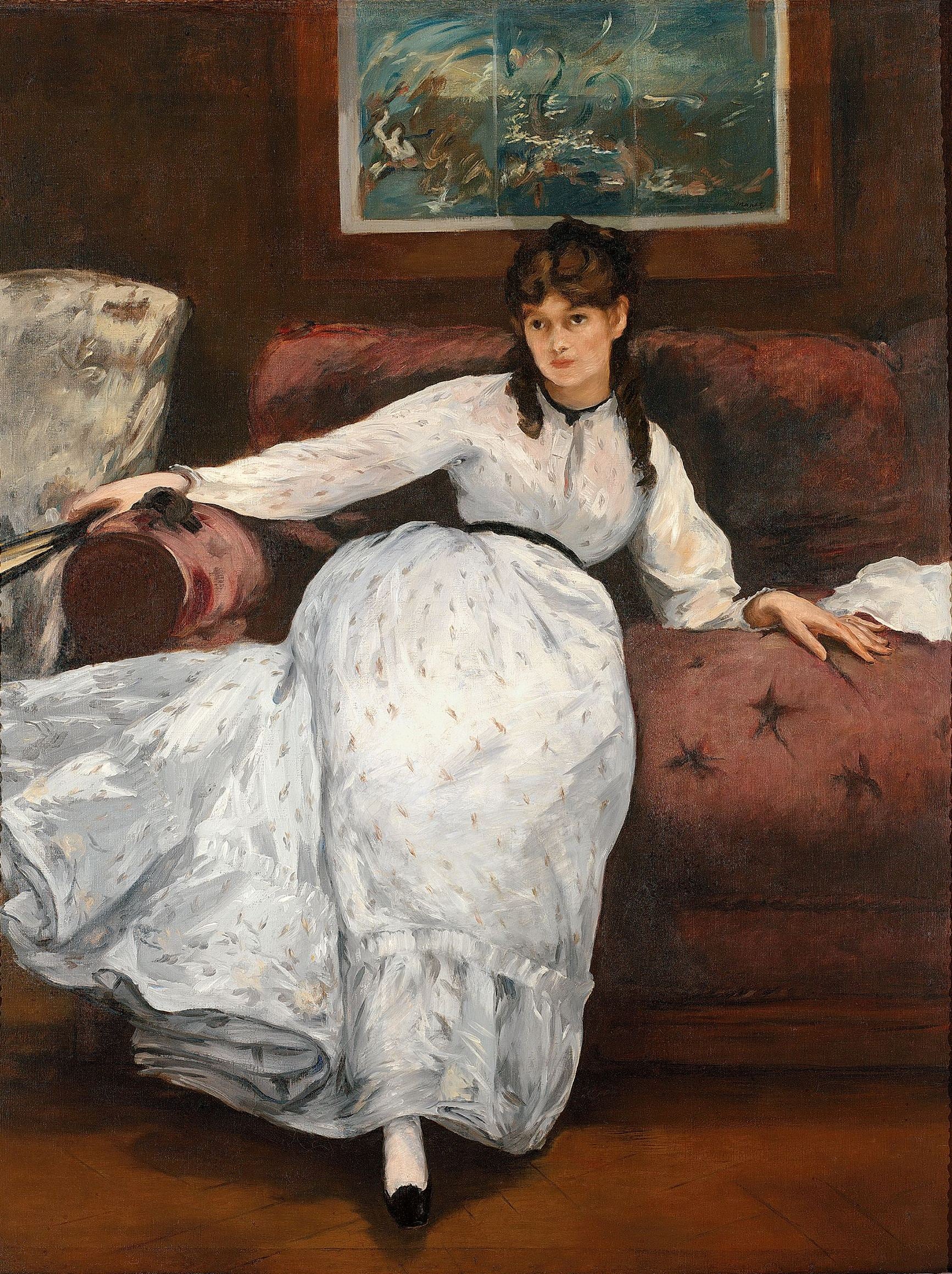Reproduction du tableau « Le Repos - Édouard Manet » par Alpha Reproduction en peinture à l’huile