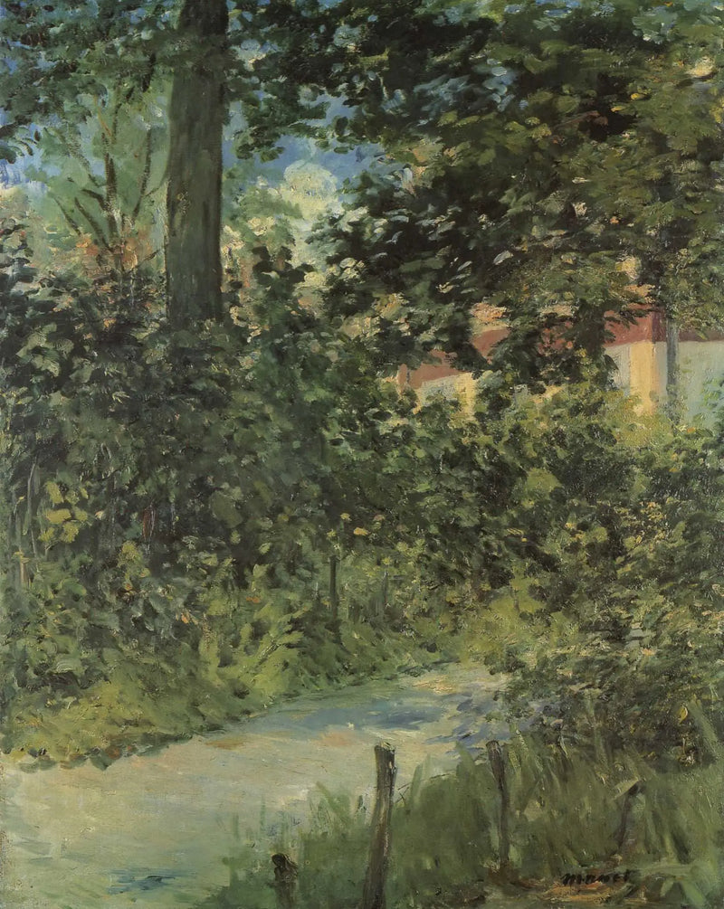 Een laan in de tuin van Rueil - Édouard Manet