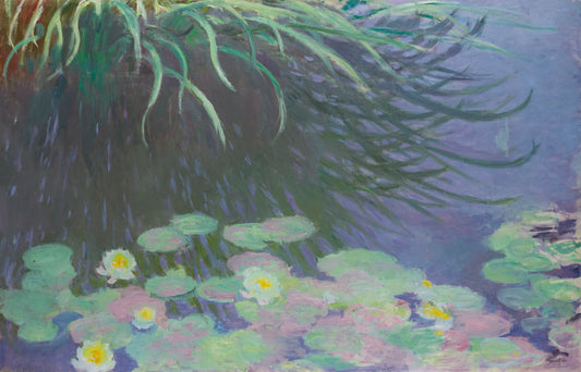 🌿 Waterlelies met reflecties van hoog gras, Claude Monet