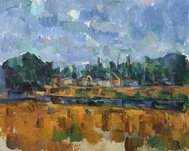 Oevers van een rivier - Paul Cézanne