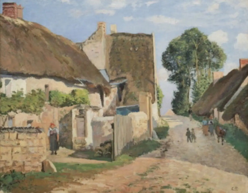 Huizen in Auvers-sur-Oise - Camille Pissarro