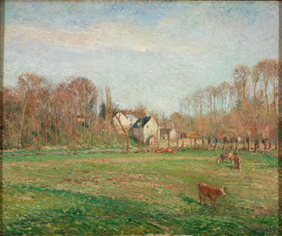 Reproduction du tableau « Petit-Moulin et prairie à Osny - Camille Pissarro » par Alpha Reproduction en peinture à l’huile