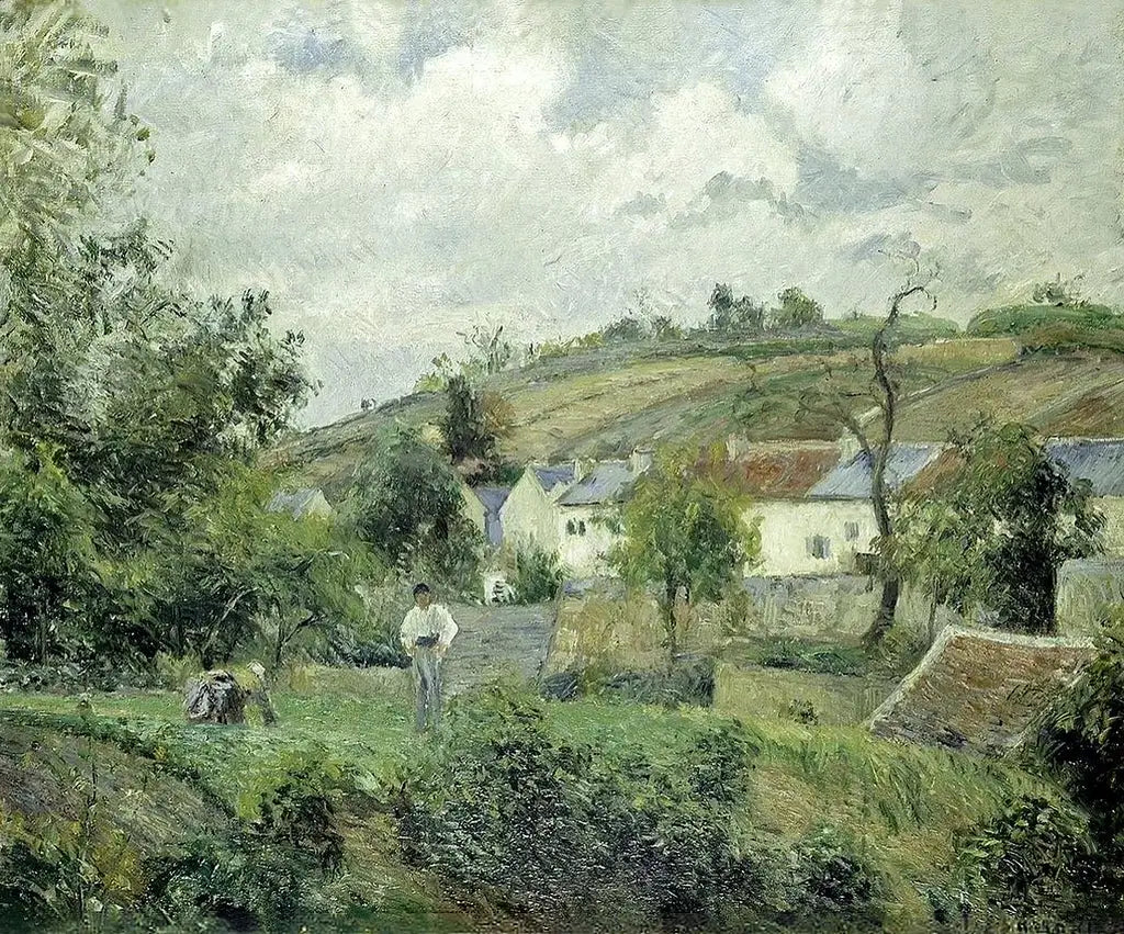 Reproduction du tableau « Un coin de L´Hermitage, Pontoise - Camille Pissarro » par Alpha Reproduction en peinture à l’huile