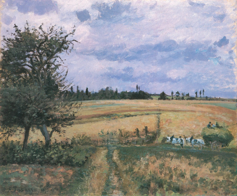 Landschap bij Pontoise - Camille Pissarro