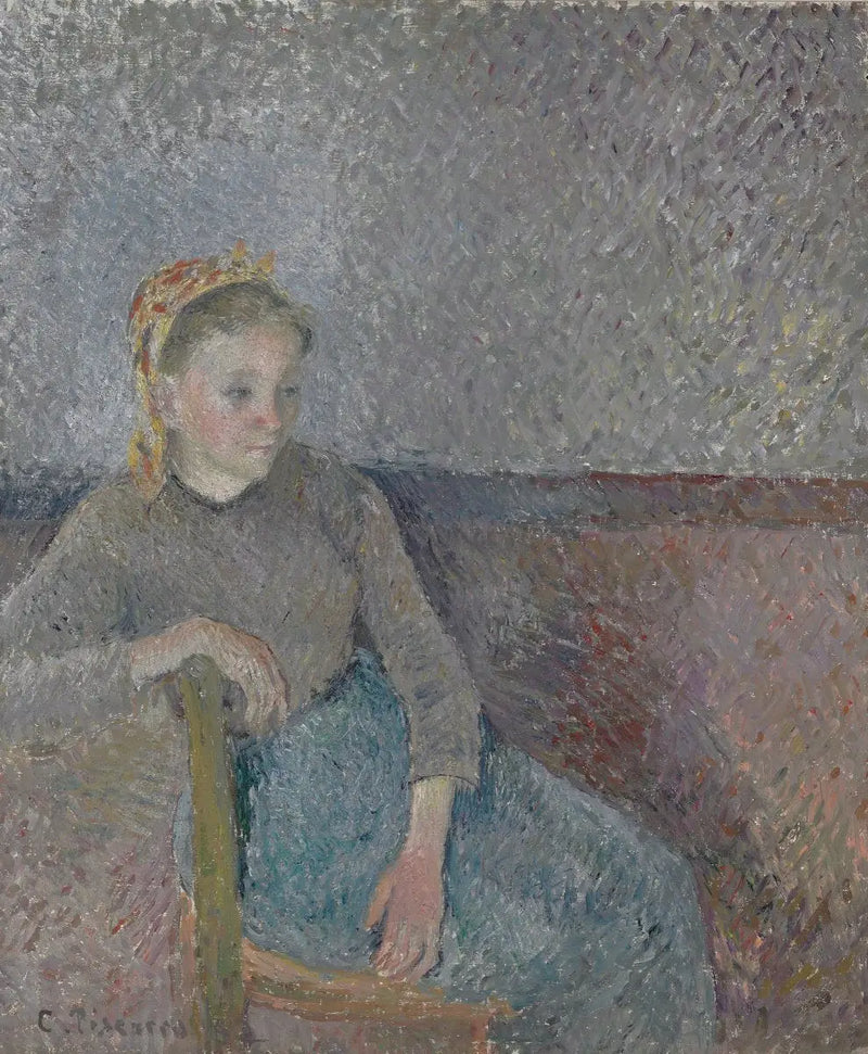 Zittende boerin - Camille Pissarro