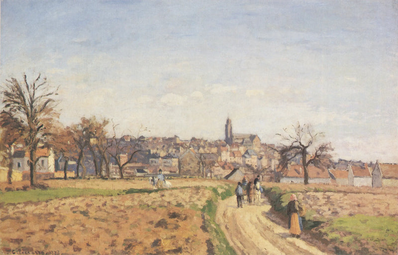 Uitzicht op Pontoise - Camille Pissarro