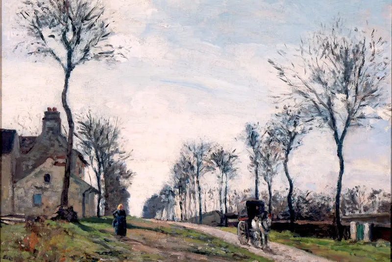 De weg naar Marly - Camille Pissarro