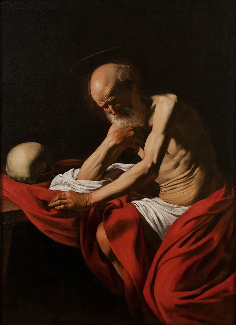 Heilige Hiëronymus in meditatie - Caravaggio