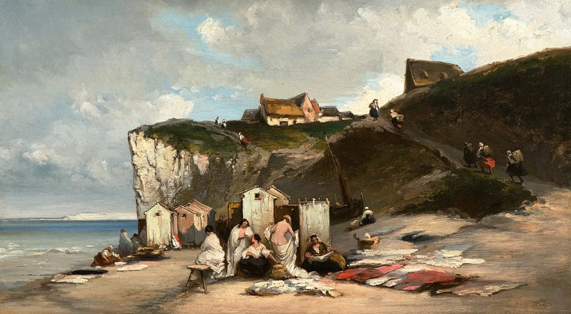 Vrouwenbad in Dieppe II - Carl Spitzweg