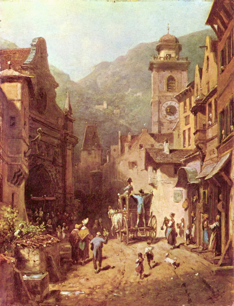 Het bezoek van de lokale prins - Carl Spitzweg