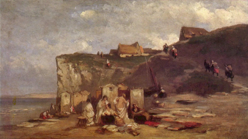 Vrouwenbad in Dieppe III - Carl Spitzweg