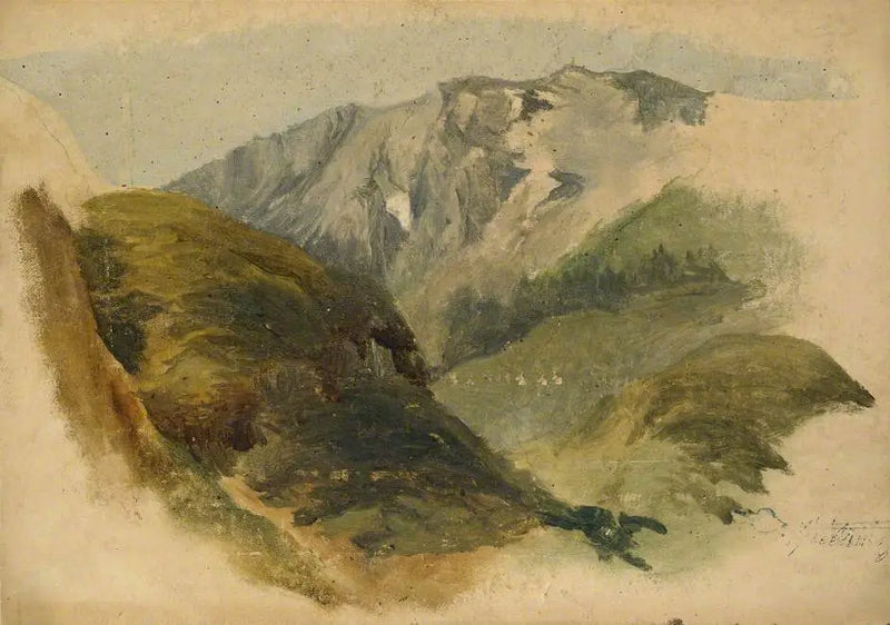 Berglandschap - Carl Spitzweg