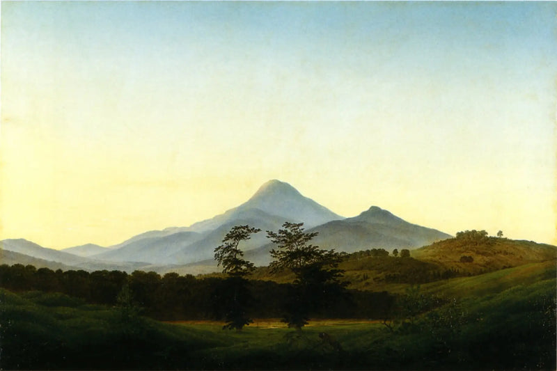 Boheems Landschap - Caspar David Friedrich