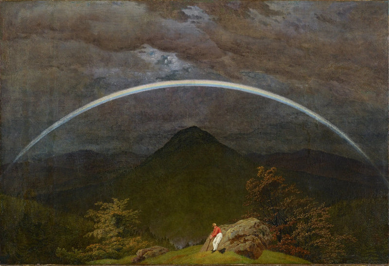 Berglandschap met regenboog - Caspar David Friedrich