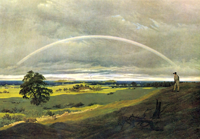 Landschap met regenboog - Caspar David Friedrich