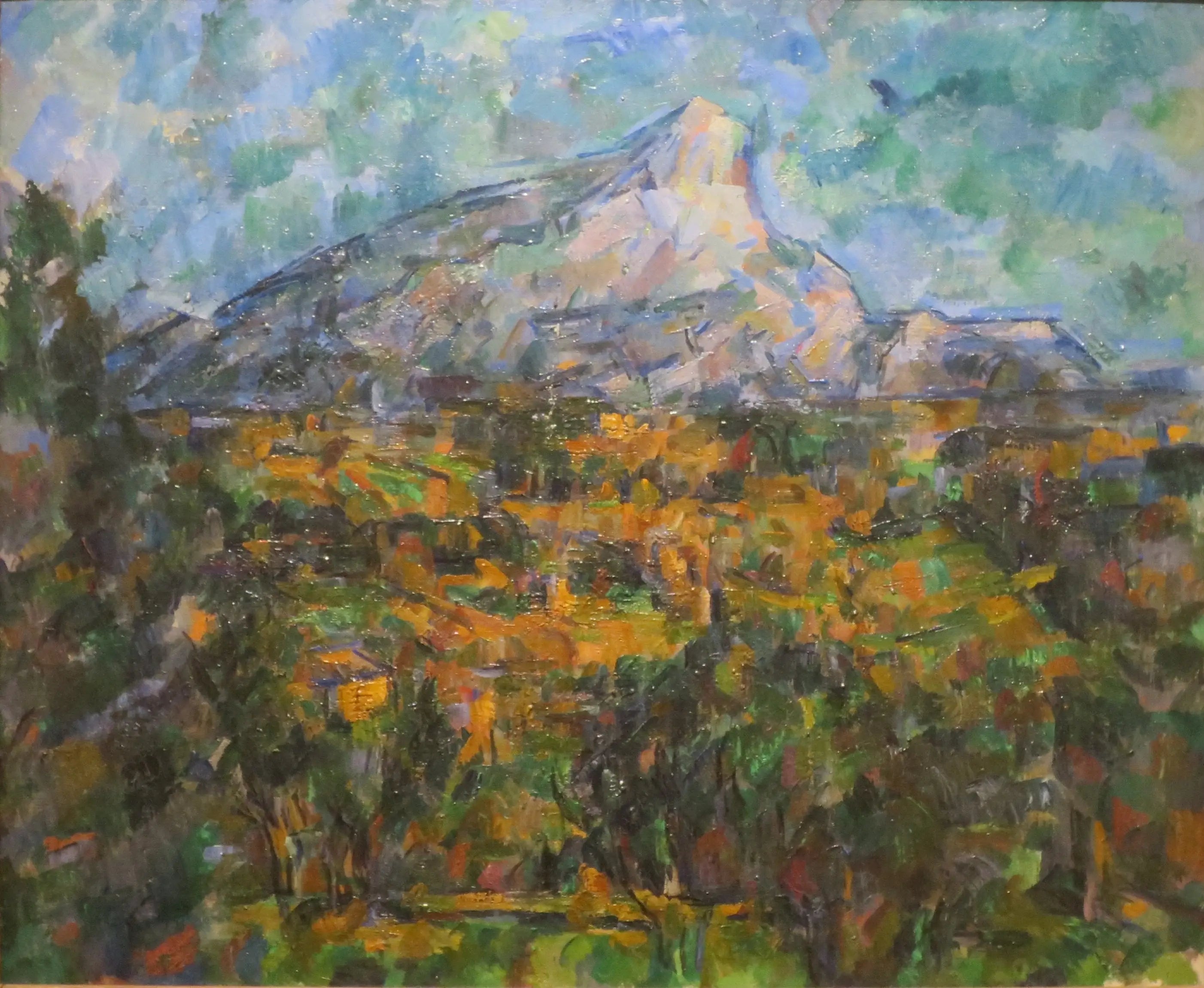 Reproduction du tableau « La Montagne Sainte-Victoire vue des Lauves - Paul Cézanne » par Alpha Reproduction en peinture à l’huile